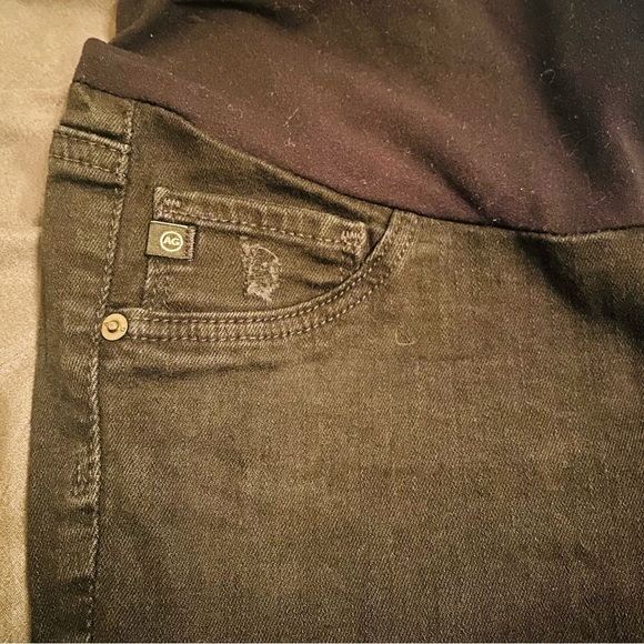 Adriano Goldschmied Women's Maternity Ankle Skinny Jean in Black Size:27R - Picture 8 of 8